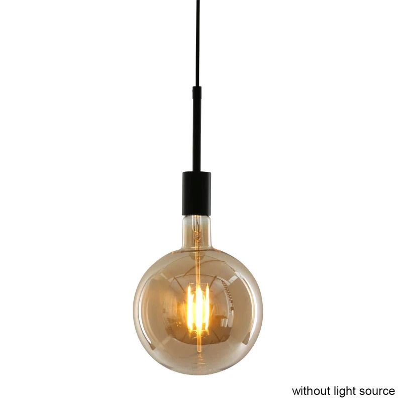 Mexlite Minimalics LED Hanglamp | 1x E27 40W | Dimbaar | Zwart