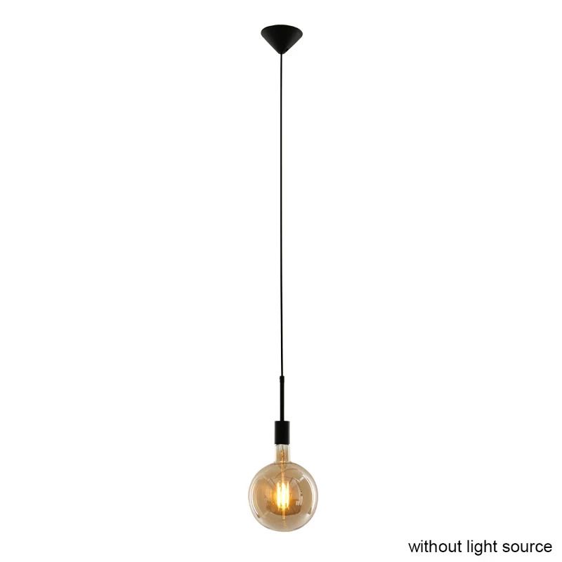 Mexlite Minimalics LED Hanglamp | 1x E27 40W | Dimbaar | Zwart