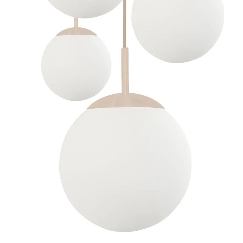 Steinhauer Bollique LED Hanglamp | 5x E27 | Dimbaar | Creme/Wit