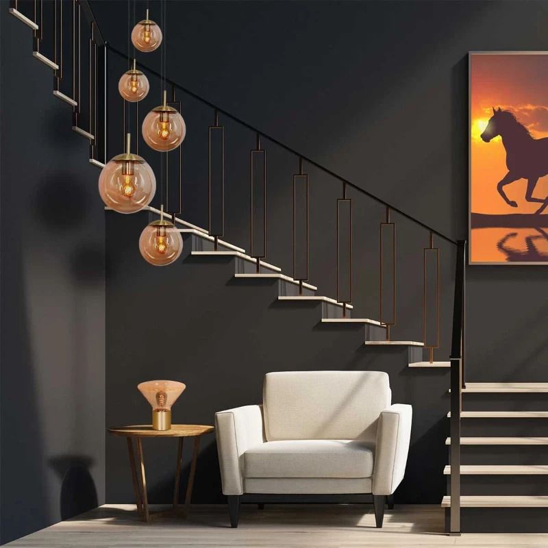 Steinhauer Bollique New LED Hanglamp | 5x E27 40W | Dimbaar