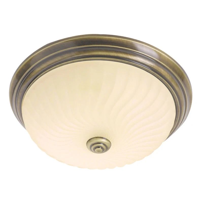 Steinhauer Belleron LED Plafondlamp | 2x E27 40W | Dimbaar | Brons/Creme