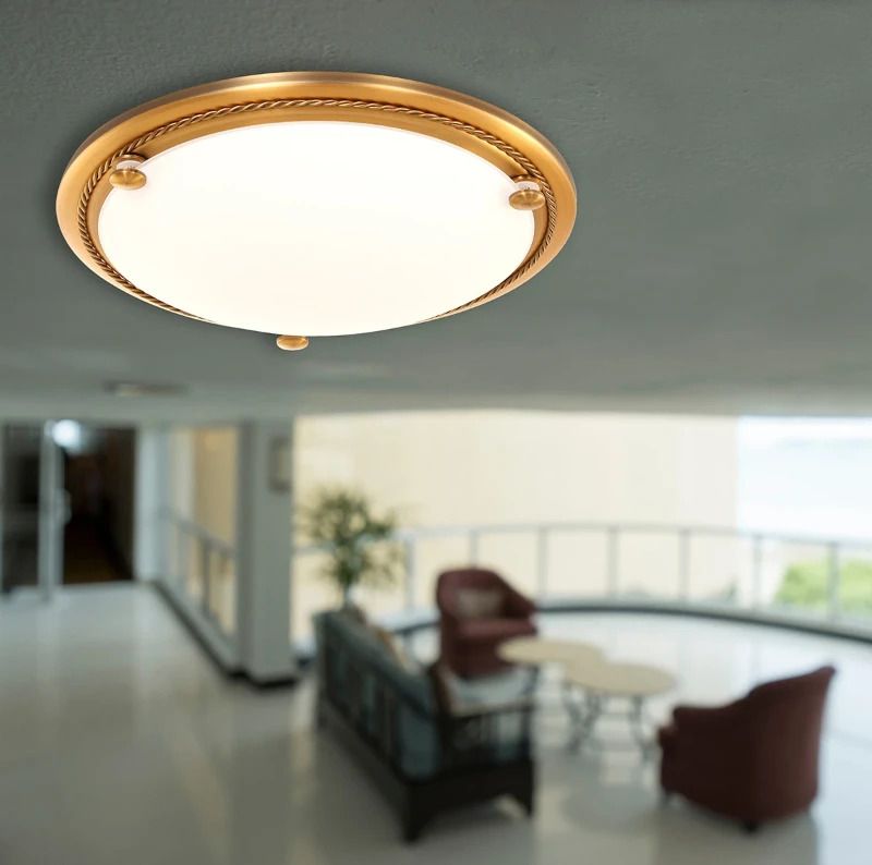 Steinhauer Belleron LED Plafondlamp | 2x E27 40W | Dimbaar | Brons/Wit