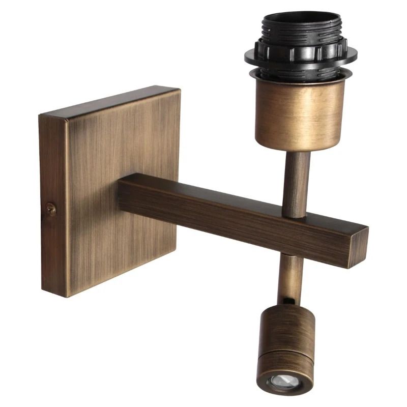 Steinhauer Stang LED Wandlamp | 2x E27 1W 2900K 100lm | Dimbaar | Brons