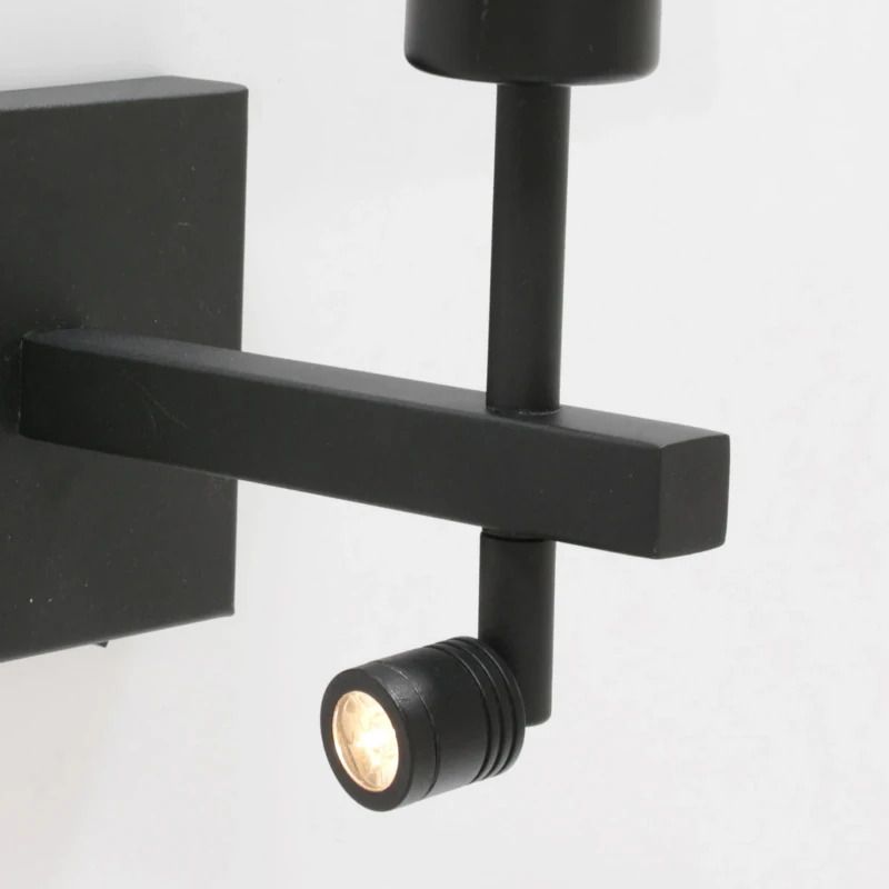 Steinhauer Stang LED Wandlamp | 2x E27 1W 2900K 100lm 929 | Dimbaar | Wit/Zwart