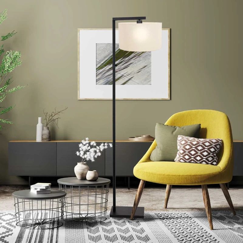 Steinhauer Stang LED Vloerlamp | 1x E27 40W | Dimbaar | Zwart