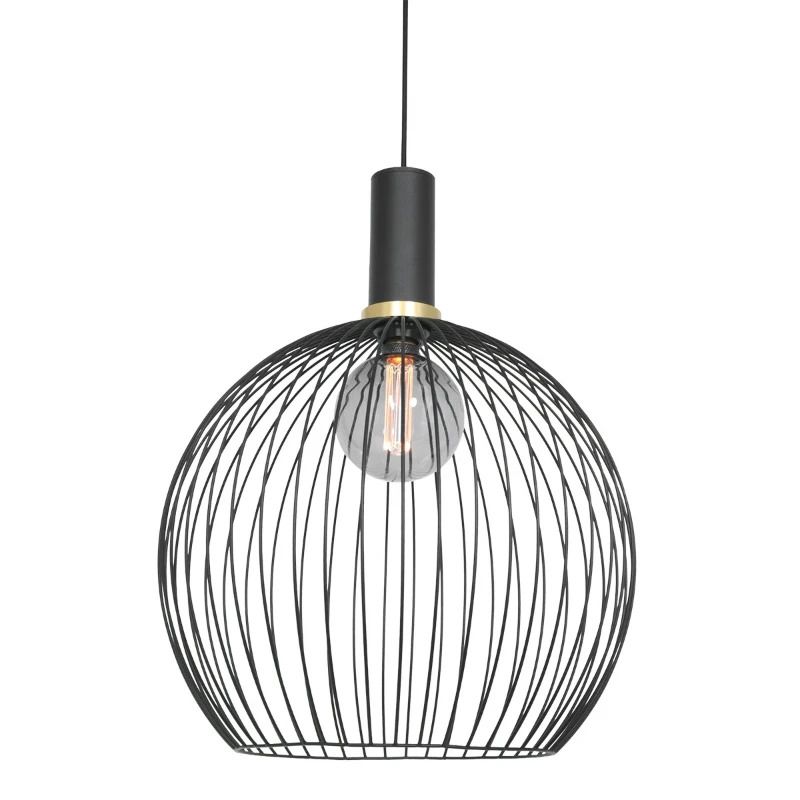 Mexlite Aureole LED Hanglamp | 1x E27 40W | Dimbaar | Goud/Zwart