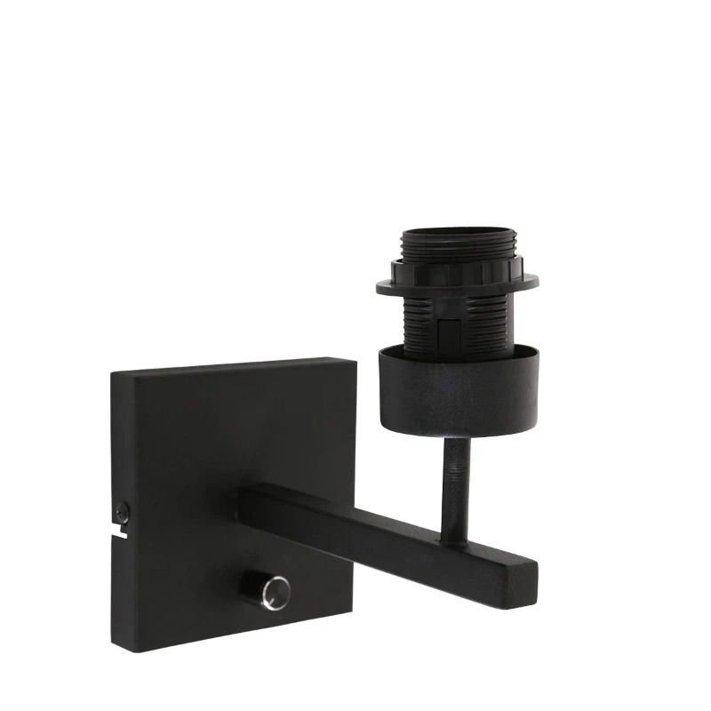 Steinhauer Stang LED Wandlamp | 1x E27 40W | Dimbaar | Zwart