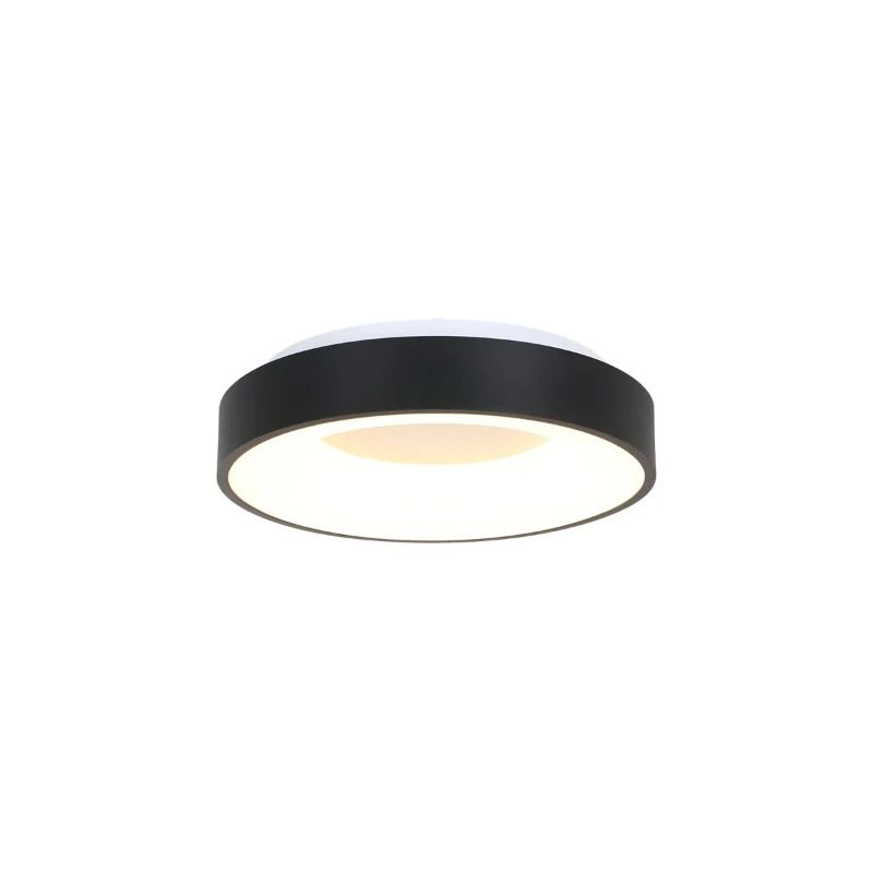 Steinhauer Ringlede LED Plafondlamp | 30W 2700K 2800lm 827 | Dimbaar | Wit/Zwart
