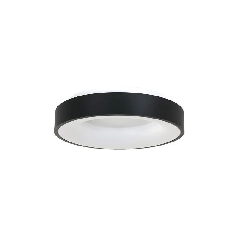 Steinhauer Ringlede LED Plafondlamp | 30W 2700K 2800lm 827 | Dimbaar | Wit/Zwart