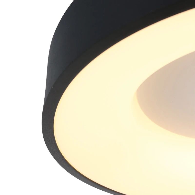 Steinhauer Ringlede LED Plafondlamp | 30W 2700K 2800lm 827 | Dimbaar | Wit/Zwart