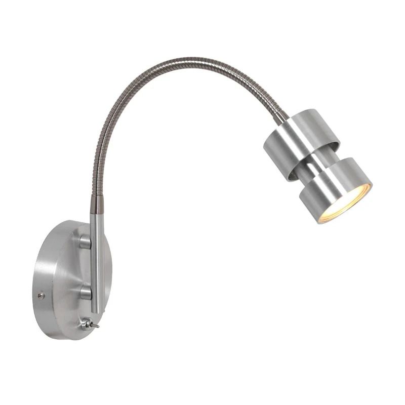 Steinhauer Natasja LED Wandlamp | 1x GU10 4.9W 2200K/2700K 350lm 922/927 | Staal