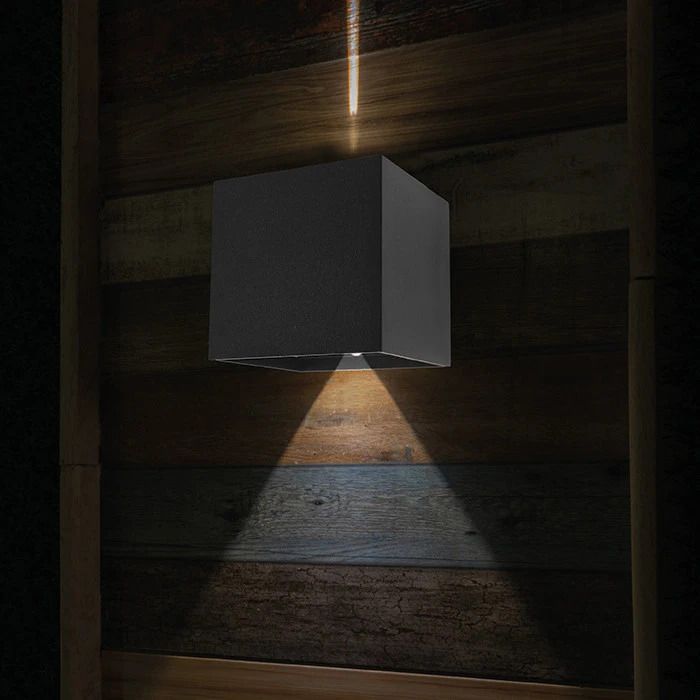 Steinhauer Muro LED Wandlamp | 6W 2700K 480lm 827 | IP54 | Dimbaar | Zwart