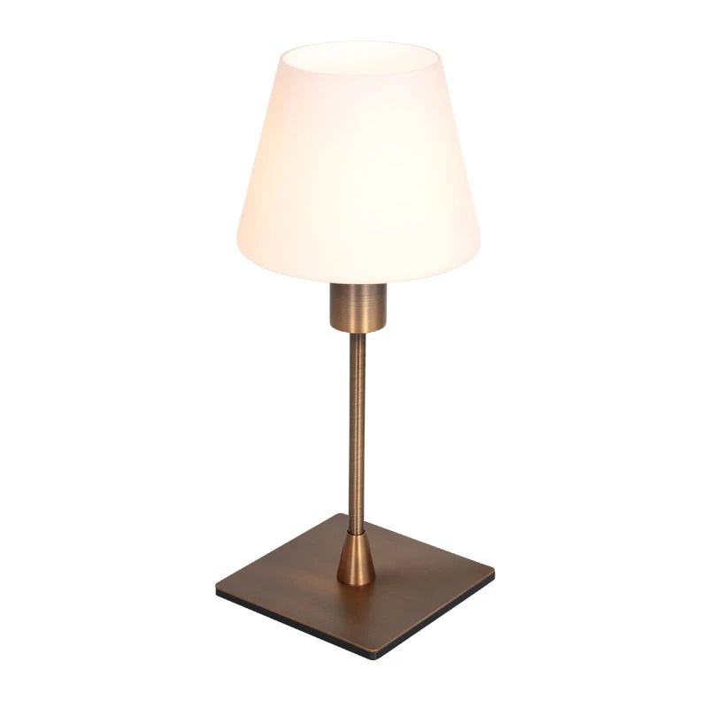 Steinhauer Ancilla LED Tafellamp | 1x E14 40W | Dimbaar | Brons/Wit