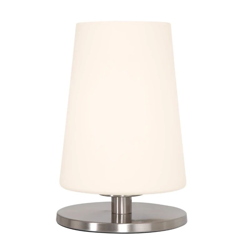 Steinhauer Ancilla LED Tafellamp | 1x E27 40W | Dimbaar | Staal/Wit