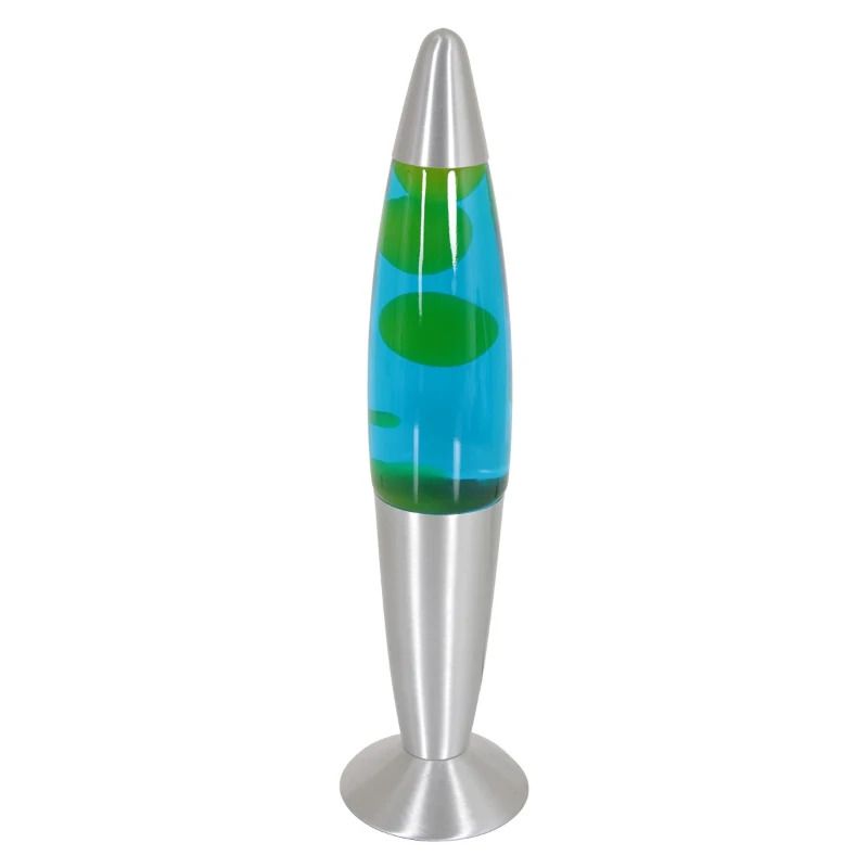 Mexlite Volcan LED Tafellamp | 1x E14 25W 2700K 150lm 927 | Blauw/Geel/Staal