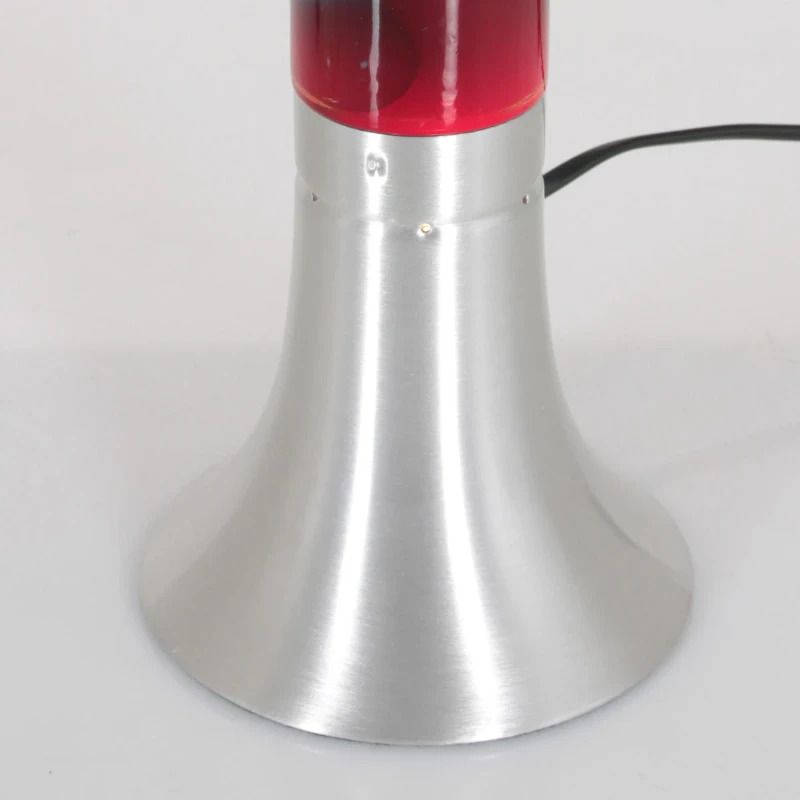 Mexlite Volcan LED Tafellamp | 1x E14 25W 2700K 150lm 927 | Blauw/Rood/Staal