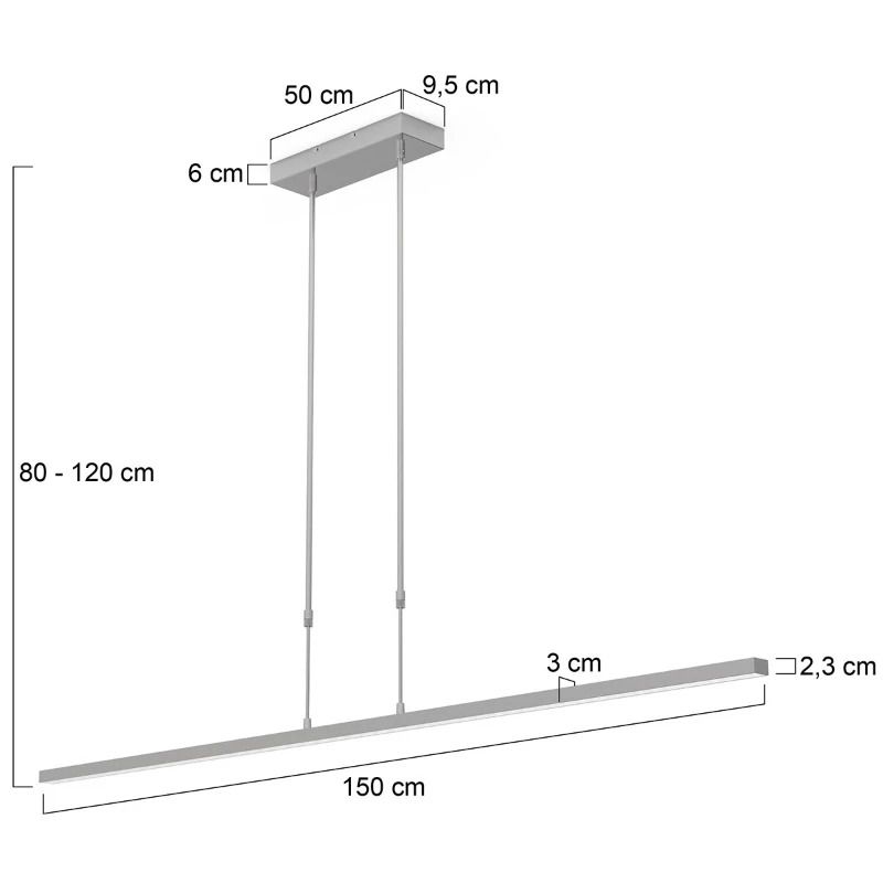 Steinhauer Exclusive Bande LED Hanglamp | 16.8W 2200K/4000K 3800lm 922/940