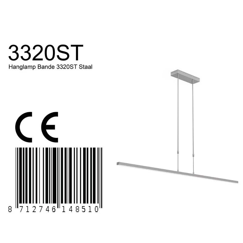 Steinhauer Exclusive Bande LED Hanglamp | 16.8W 2200K/4000K 3800lm 922/940