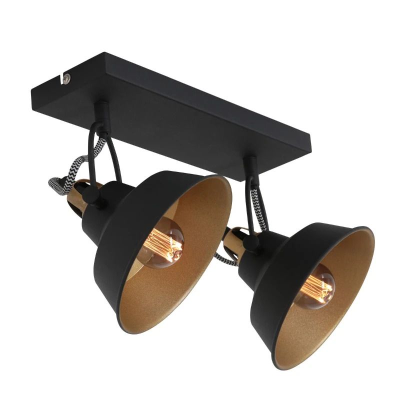 Mexlite Nove LED Plafondlamp | 2x E14 40W | Dimbaar | Wit