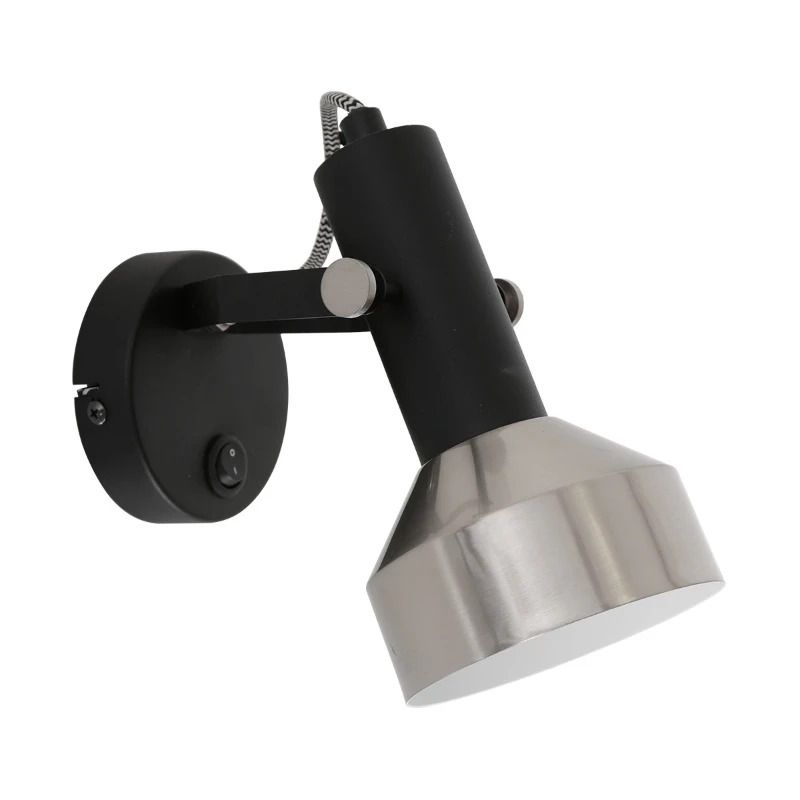 Mexlite Acier LED Wandlamp | 1x E27 40W | Dimbaar | Staal