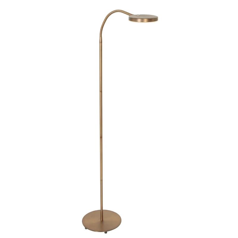Mexlite Platu LED Vloerlamp | 10W 2700K/4000K 900lm 827/840 | Dimbaar | Brons