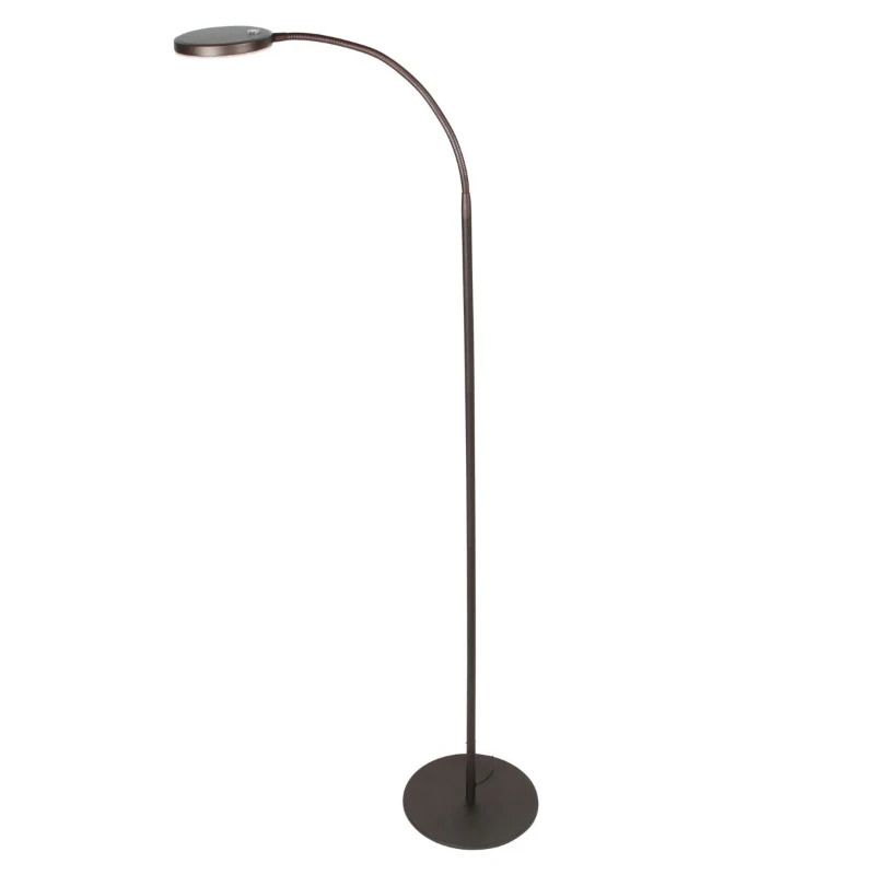 Mexlite Platu LED Vloerlamp | 10W 2700K/4000K 900lm 927/940 | Dimbaar | Bruin