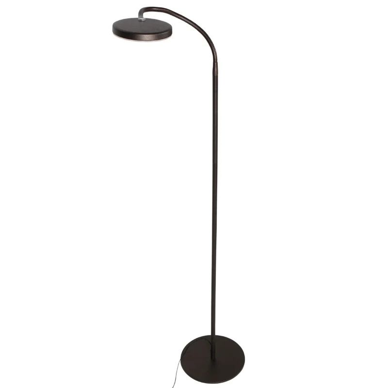 Mexlite Platu LED Vloerlamp | 10W 2700K/4000K 900lm 927/940 | Dimbaar | Bruin
