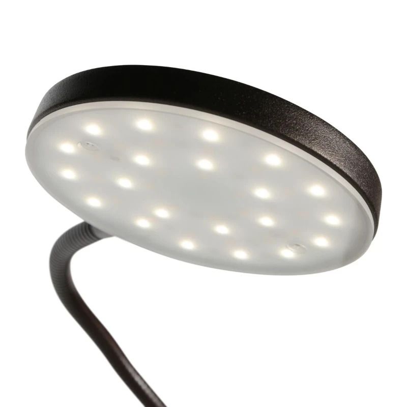 Mexlite Platu LED Vloerlamp | 10W 2700K/4000K 900lm 927/940 | Dimbaar | Bruin