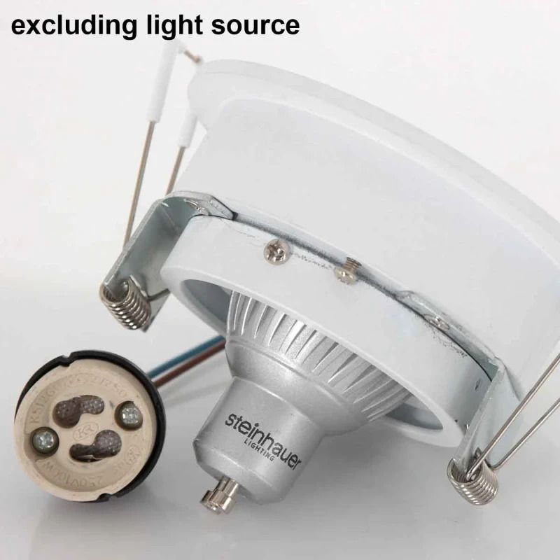 Steinhauer Pelite spot Ø10cm LED Inbouwspot | 1x GU10 10W | Dimbaar | Wit