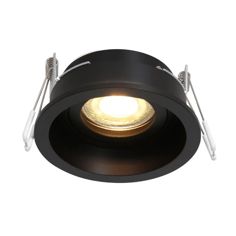 Steinhauer Pelite spot Ø10cm LED Inbouwspot | 1x GU10 10W | Dimbaar | Zwart