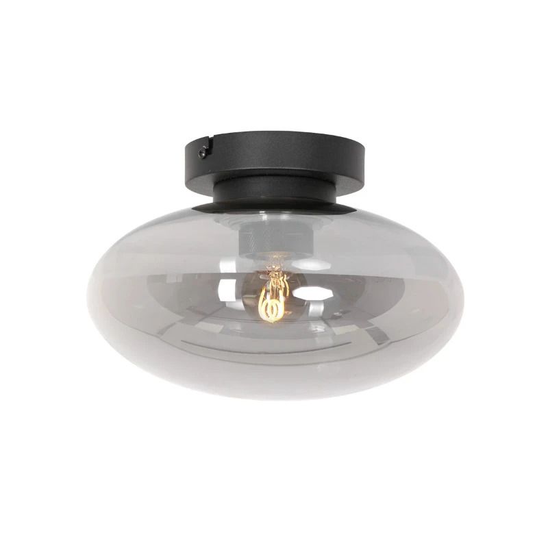 Steinhauer Reflexion LED Plafondlamp | 1x E27 40W | Dimbaar | Zwart