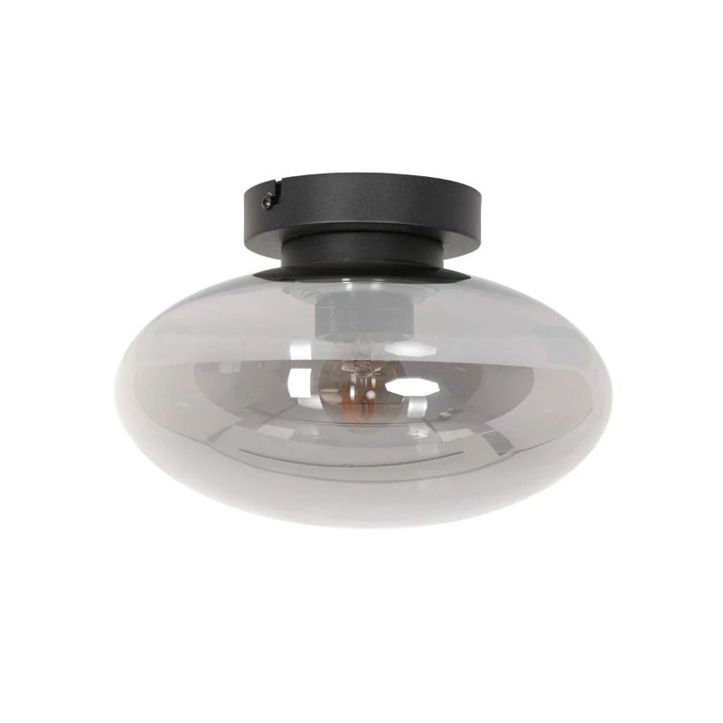 Steinhauer Reflexion LED Plafondlamp | 1x E27 40W | Dimbaar | Zwart