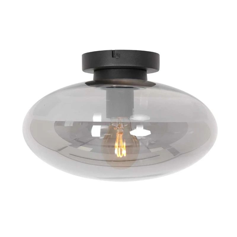 Steinhauer Reflexion LED Plafondlamp | 1x E27 40W | Dimbaar | Zwart