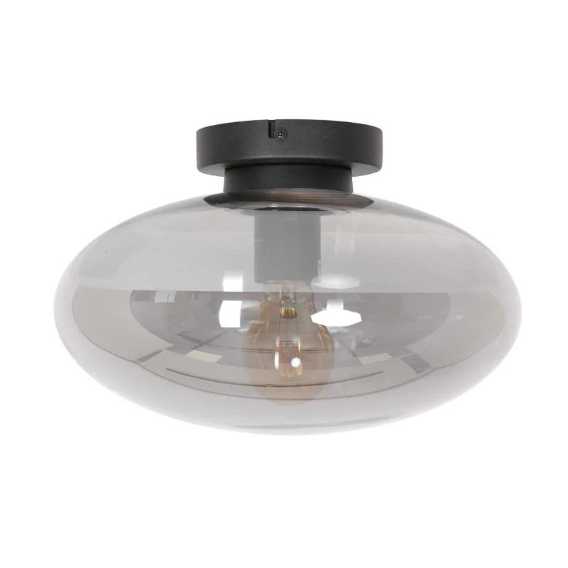 Steinhauer Reflexion LED Plafondlamp | 1x E27 40W | Dimbaar | Zwart