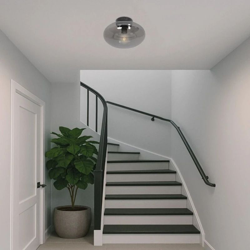 Steinhauer Reflexion LED Plafondlamp | 1x E27 40W | Dimbaar | Zwart