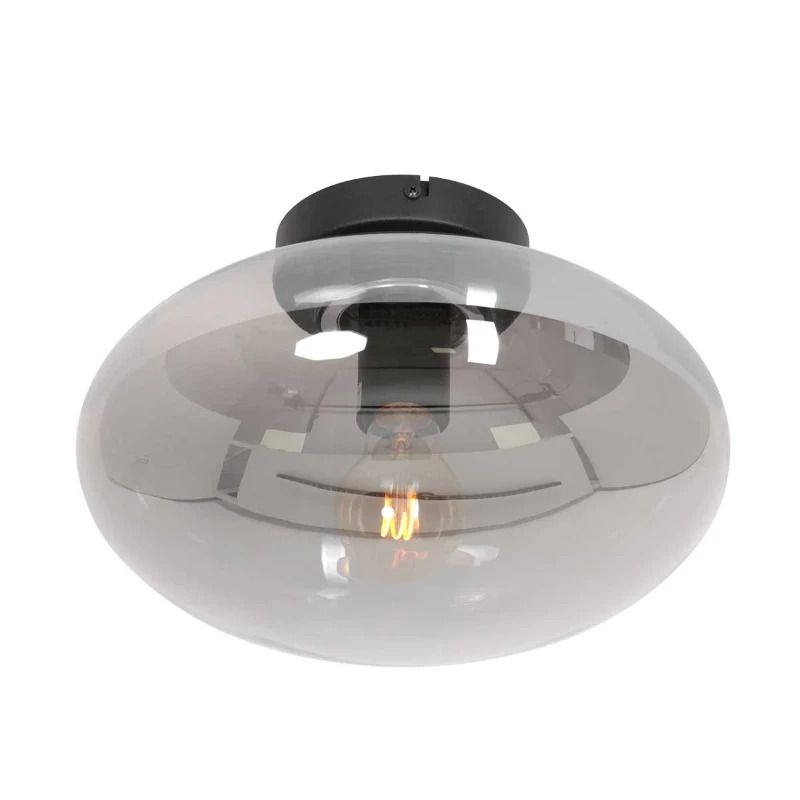 Steinhauer Reflexion LED Plafondlamp | 1x E27 40W | Dimbaar | Zwart