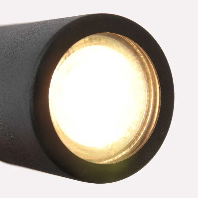 Mexlite Upround LED Wandlamp | 1x GU10 4.9W 2700K 355lm 927 | Zwart