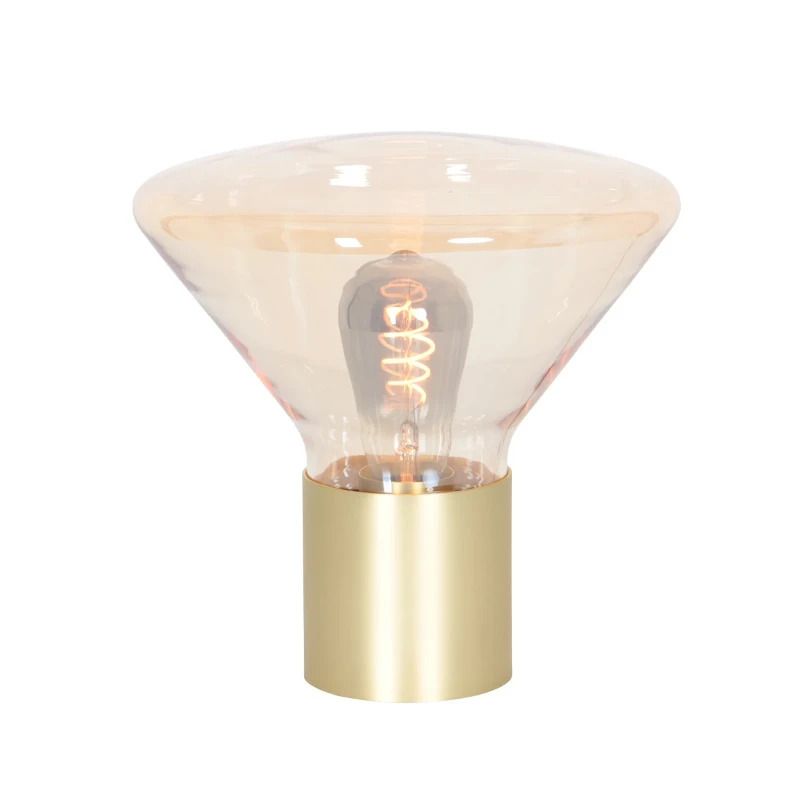 Steinhauer Ambiance LED Tafellamp | 1x E27 40W | Dimbaar | Amberkleurig/Messing