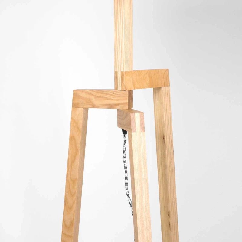 Mexlite Sabi LED Vloerlamp | 1x E27 40W | Dimbaar | Hout