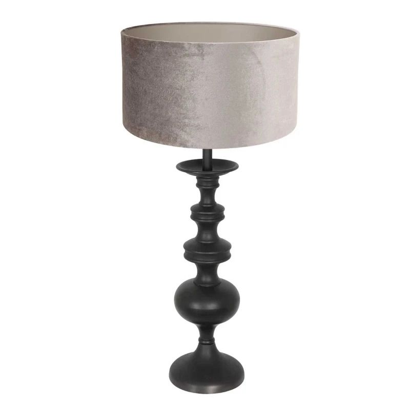 Anne Light Lyons LED Tafellamp | 1x E27 40W | Dimbaar | Zilver/Zwart