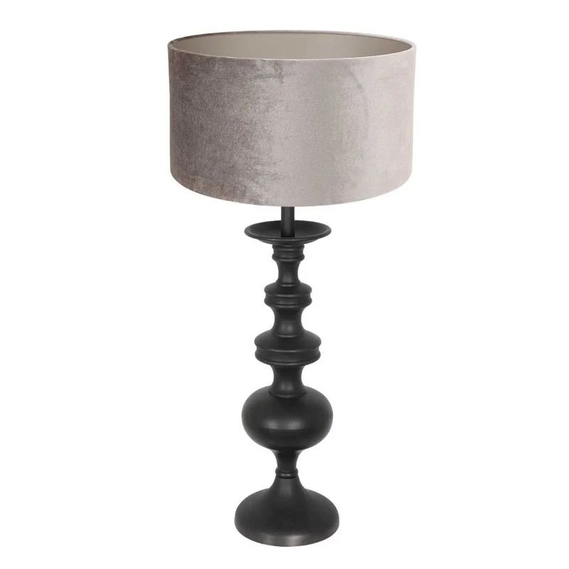 Anne Light Lyons LED Tafellamp | 1x E27 40W | Dimbaar | Zilver/Zwart