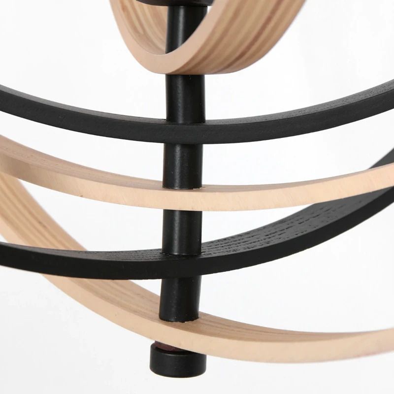 Anne Light Muoversi LED Hanglamp | 1x E27 40W | Dimbaar | Hout/Zwart
