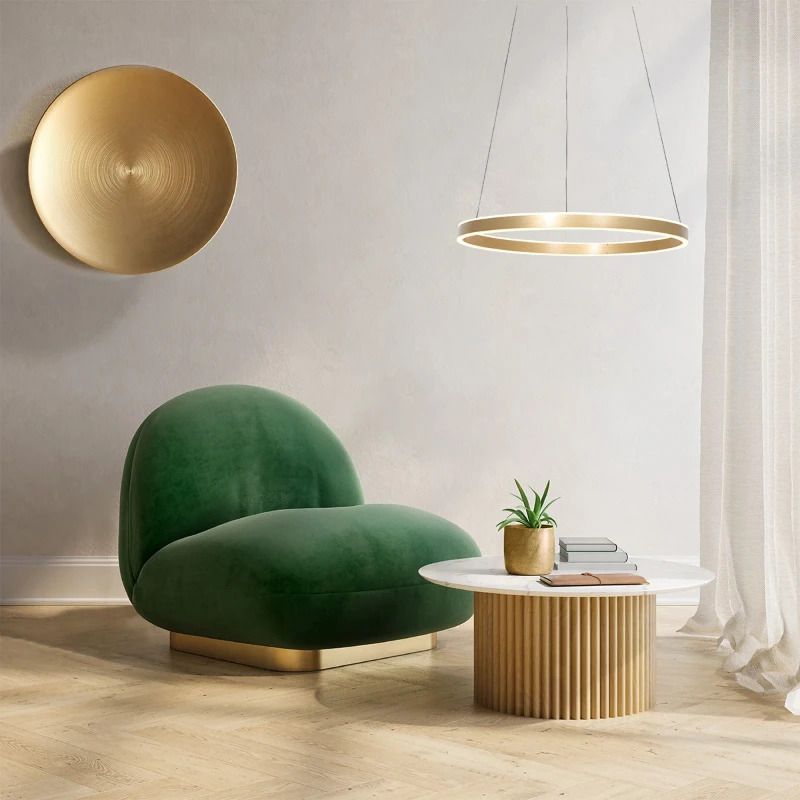 Steinhauer Ringlux LED Hanglamp | 42W 2700K 4200lm 927 | Dimbaar | Goud