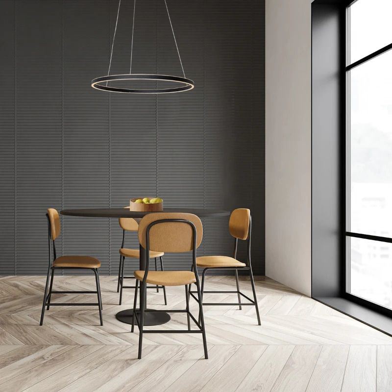 Steinhauer Ringlux LED Hanglamp | 42W 2700K 4200lm 927 | Dimbaar | Zwart