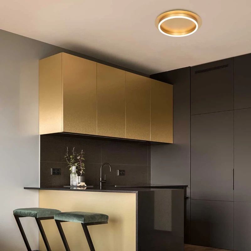 Steinhauer Ringlux LED Plafondlamp | 20W 2700K 2000lm 927 | Dimbaar | Goud