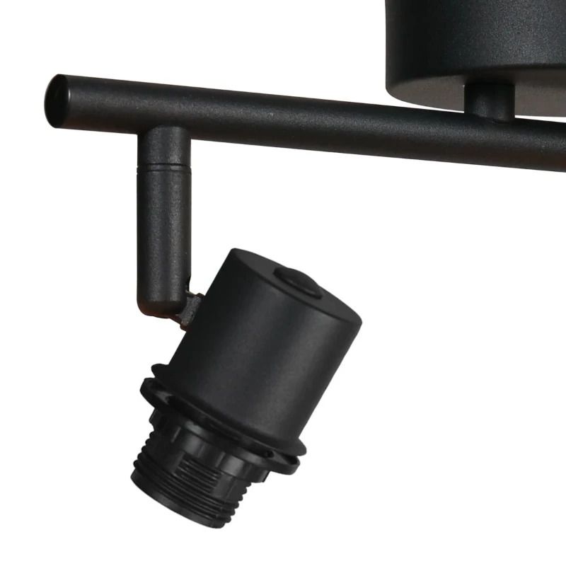 Mexlite Sumba LED Plafondlamp | 2x E14 40W | Dimbaar | Zwart