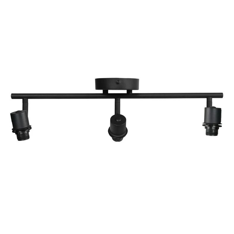 Mexlite Bambus LED Plafondspot | 3x E14 40W | Dimbaar | Zwart