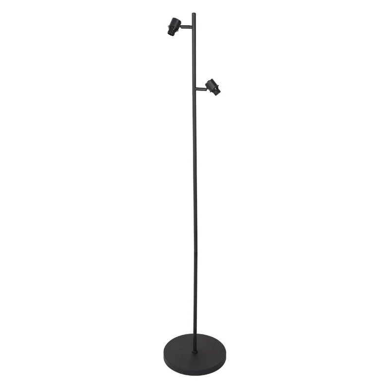 Mexlite Bambus LED Vloerlamp | 2x E14 40W | Dimbaar | Zwart