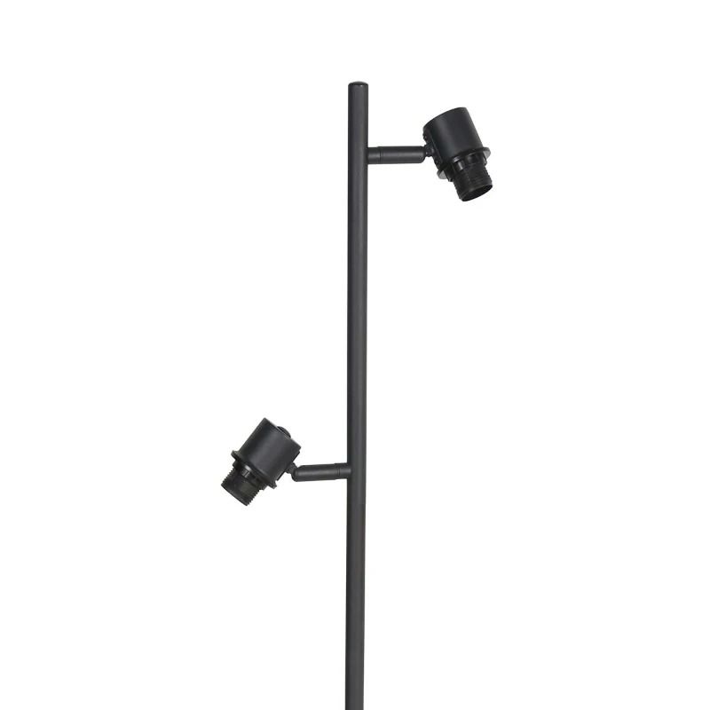Mexlite Bambus LED Vloerlamp | 2x E14 40W | Dimbaar | Zwart