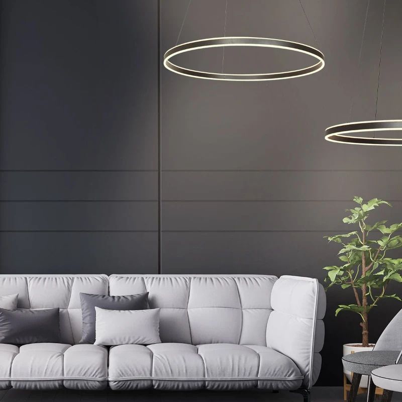 Steinhauer Ringlux LED Hanglamp | 60W 2700K 5400lm 927 | Dimbaar | Zwart
